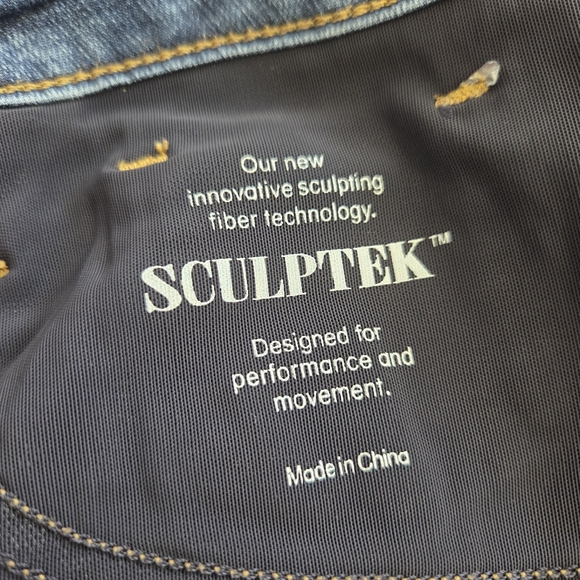 Athleta Sculptek Slim Straight Crop Jeans Women’s 8 Dark Wash - Picture 8 of 8